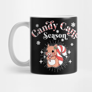 Happy Candy Cane Season Adorable Squirrel Mug